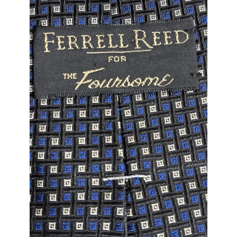 Ferrell Reed for The‎ Foursome Mens Silk Tie Woven England Hand Made America